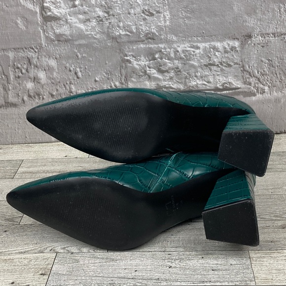 Free People Mark Fisher Alexis Ankle Boots Turquoise 9.5 $$228.00 Pre-owned - Picture 9 of 15